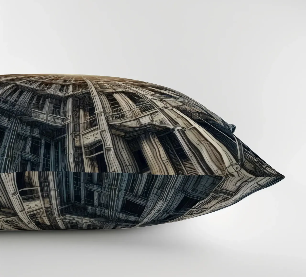 Sphere 040 - Futuristic Tunnel-Like Architecture cuscino da Spheres