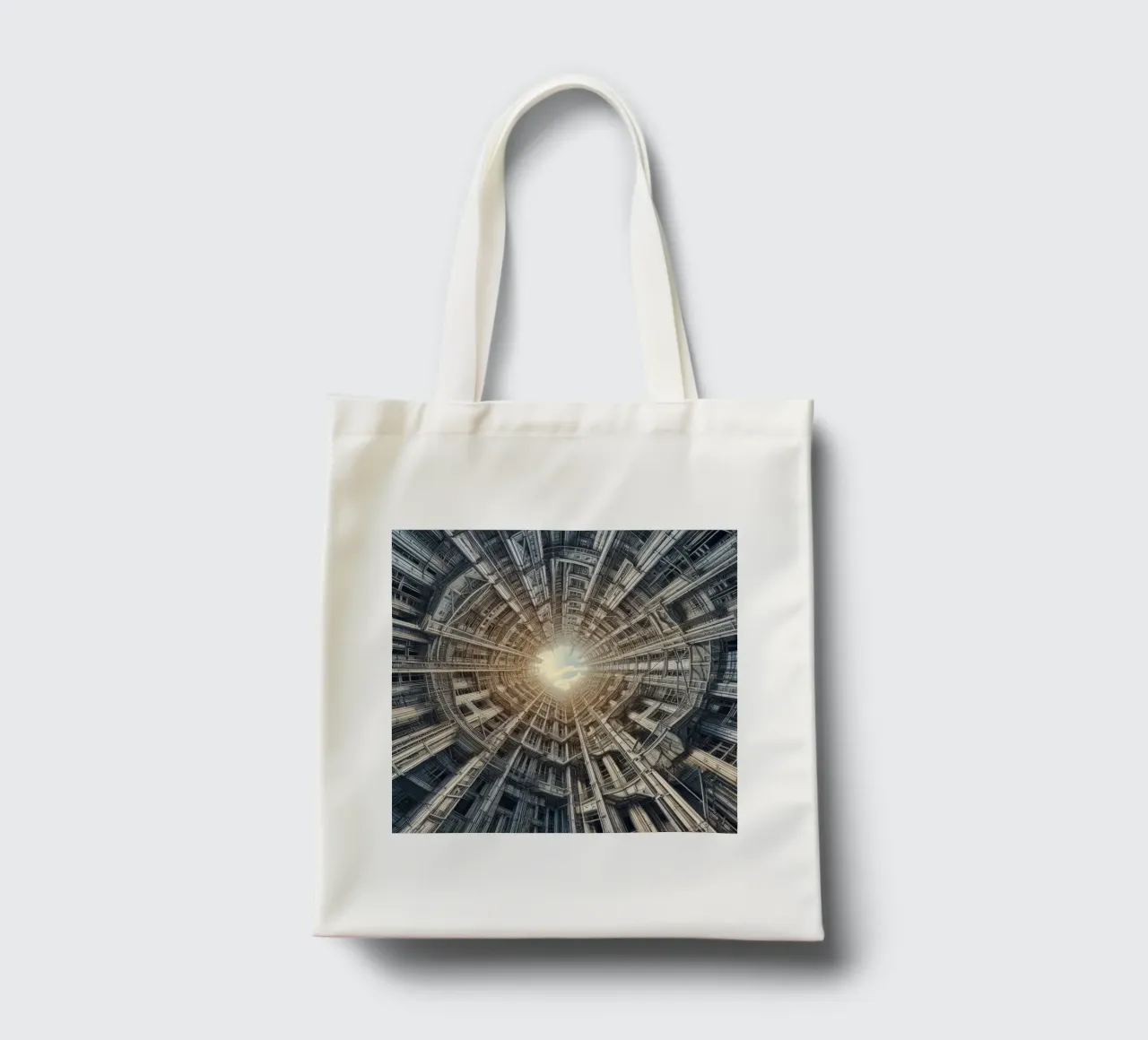 Sphere 040 - Futuristic Tunnel-Like Architecture borsa in juta da Spheres