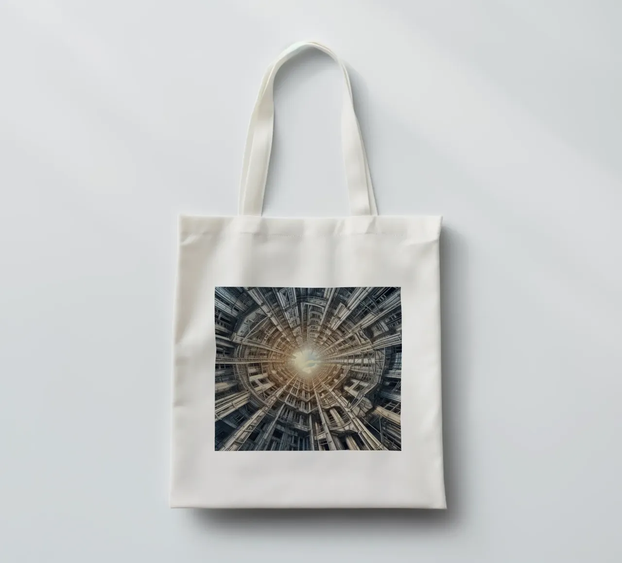 Sphere 040 - Futuristic Tunnel-Like Architecture borsa in juta da Spheres