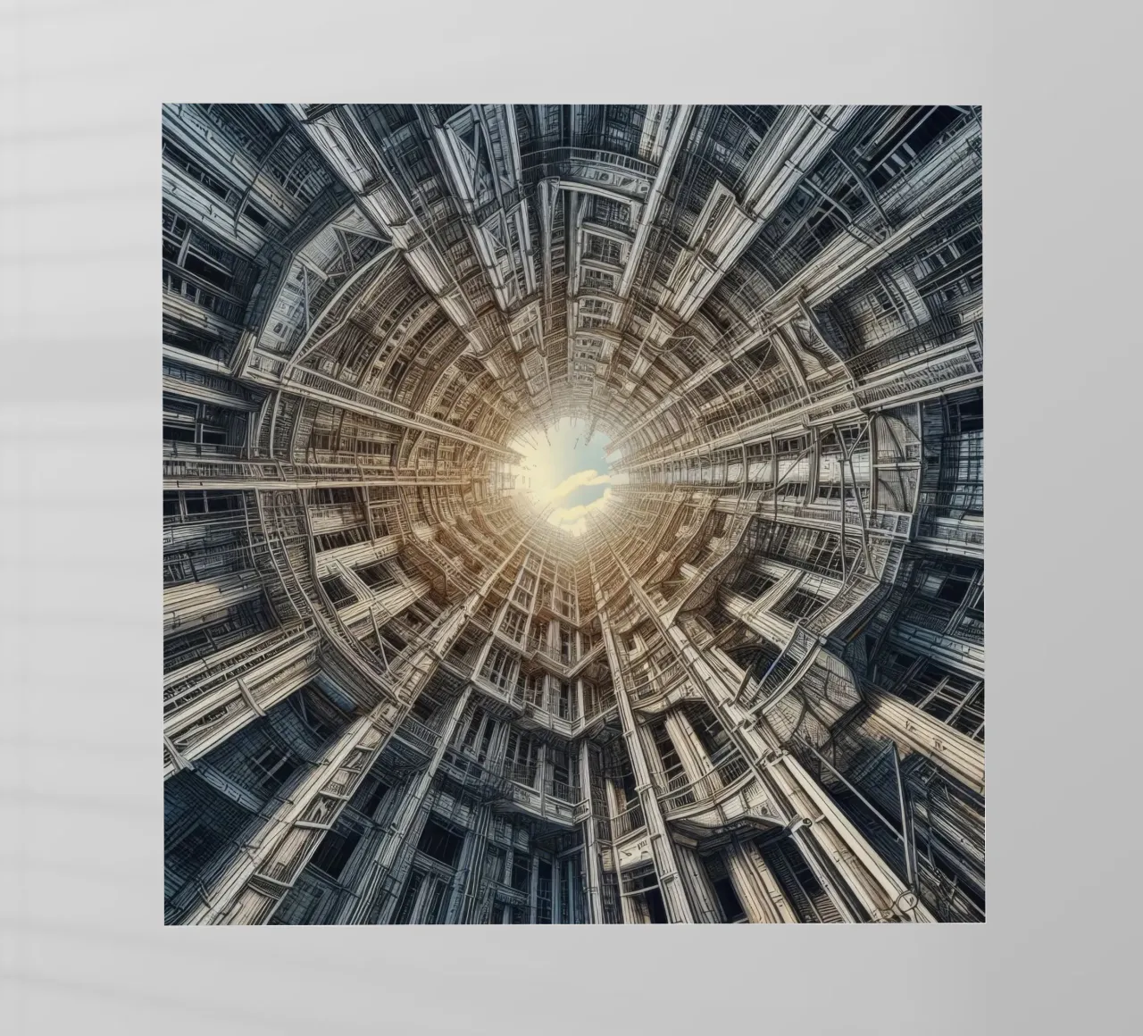 Sphere 040 - Futuristic Tunnel-Like Architecture pellicola backlit da Spheres