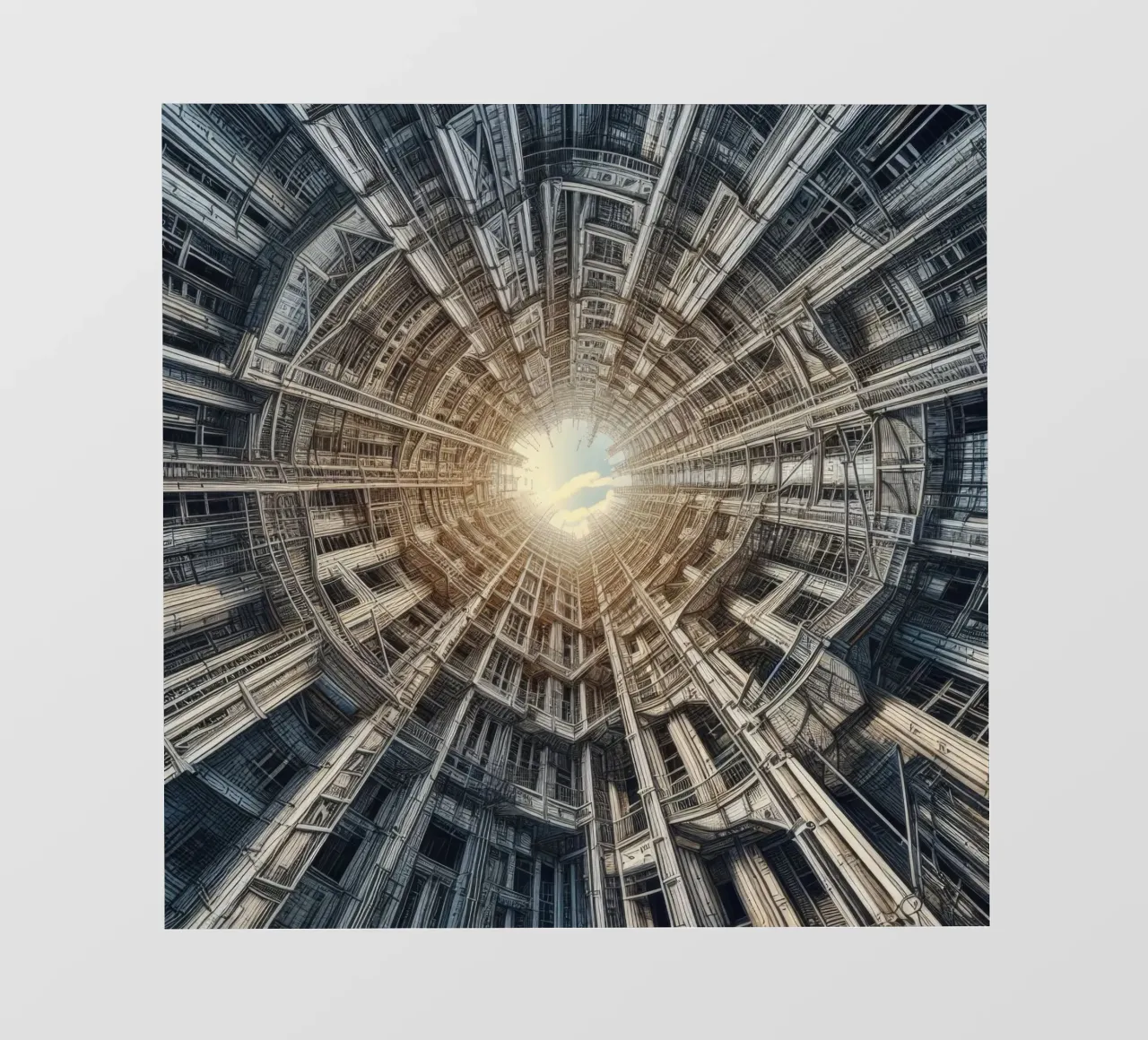 Sphere 040 - Futuristic Tunnel-Like Architecture pellicola backlit da Spheres