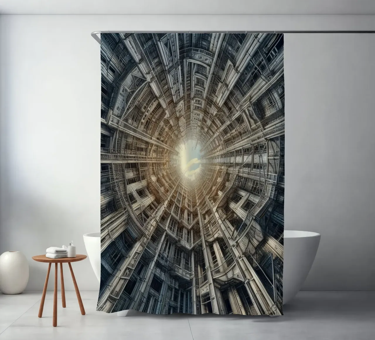 Sphere 040 - Futuristic Tunnel-Like Architecture tenda da doccia da Spheres