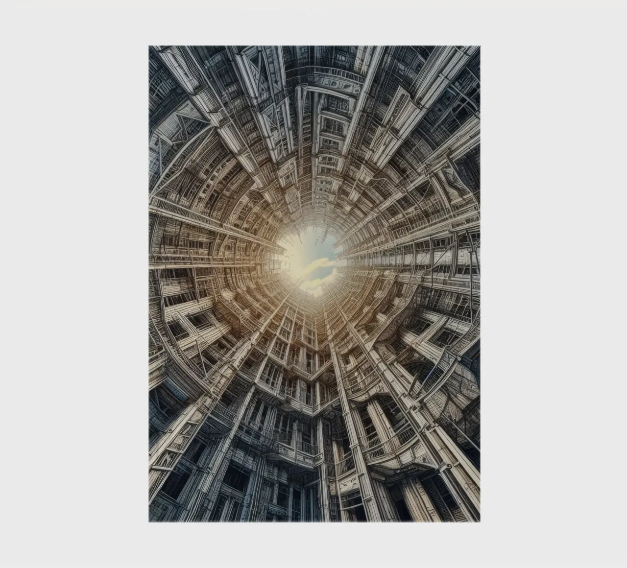 Sphere 040 - Futuristic Tunnel-Like Architecture notebook by Spheres