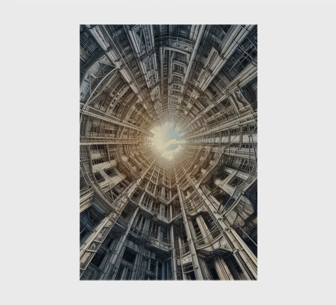 Sphere 040 - Futuristic Tunnel-Like Architecture notebook by Spheres