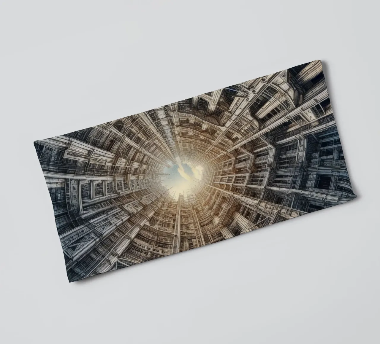 Sphere 040 - Futuristic Tunnel-Like Architecture asciugamano da bagno da Spheres