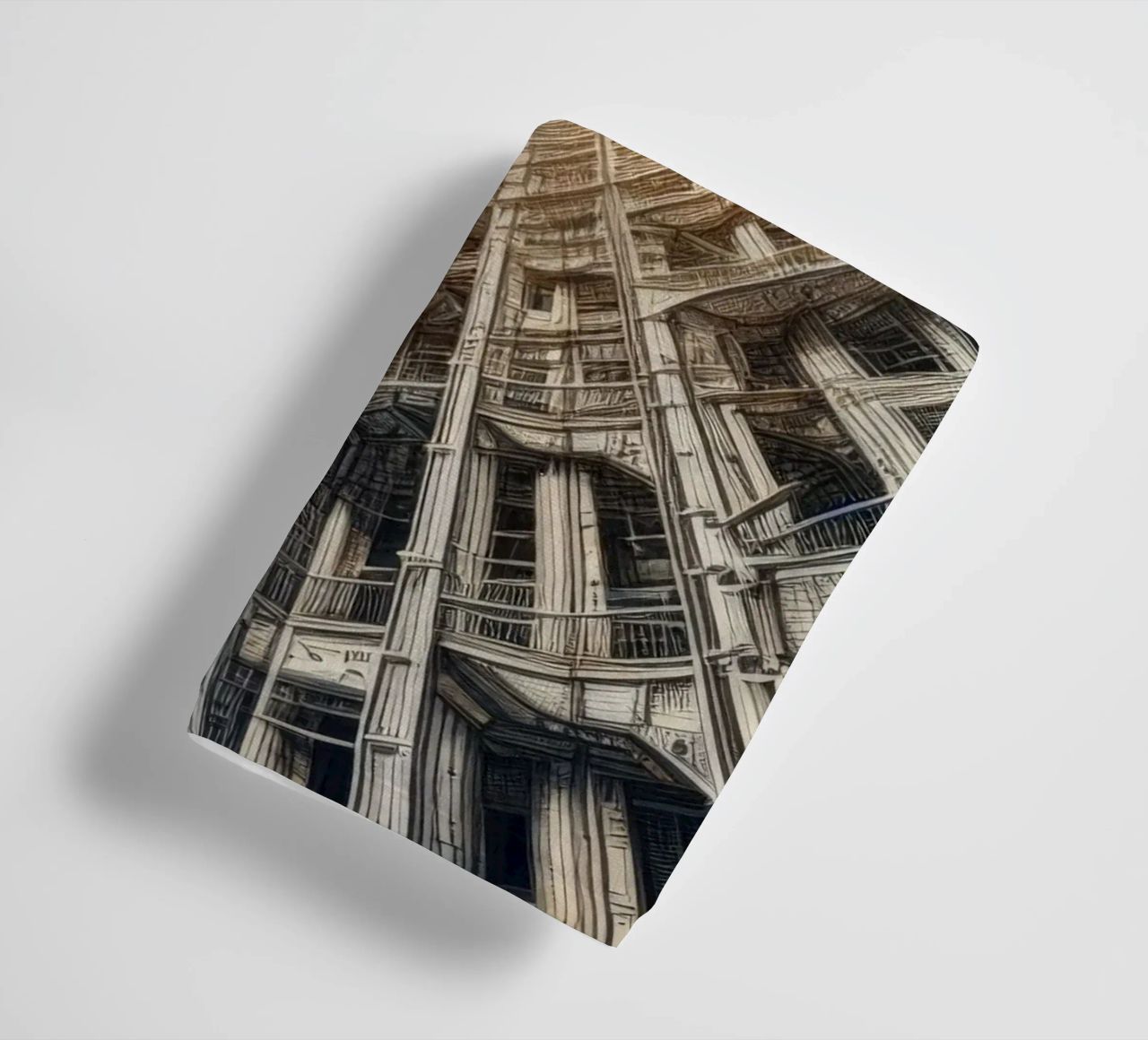 Sphere 040 - Futuristic Tunnel-Like Architecture towel by Spheres