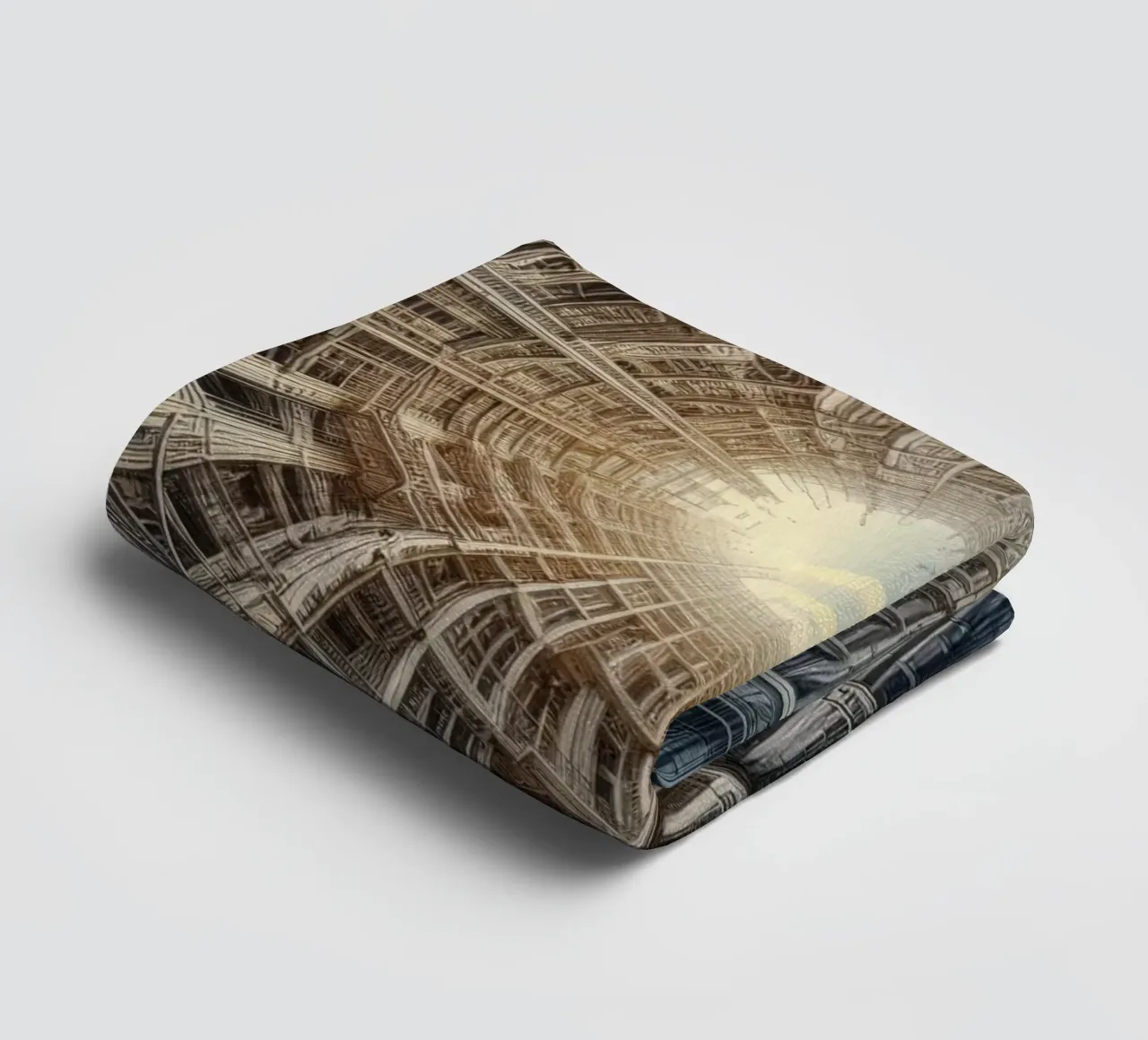 Sphere 040 - Futuristic Tunnel-Like Architecture asciugamano da bagno da Spheres