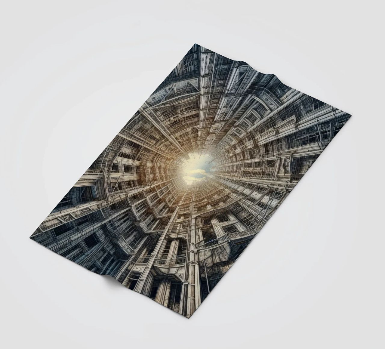 Sphere 040 - Futuristic Tunnel-Like Architecture coperta in pile da Spheres