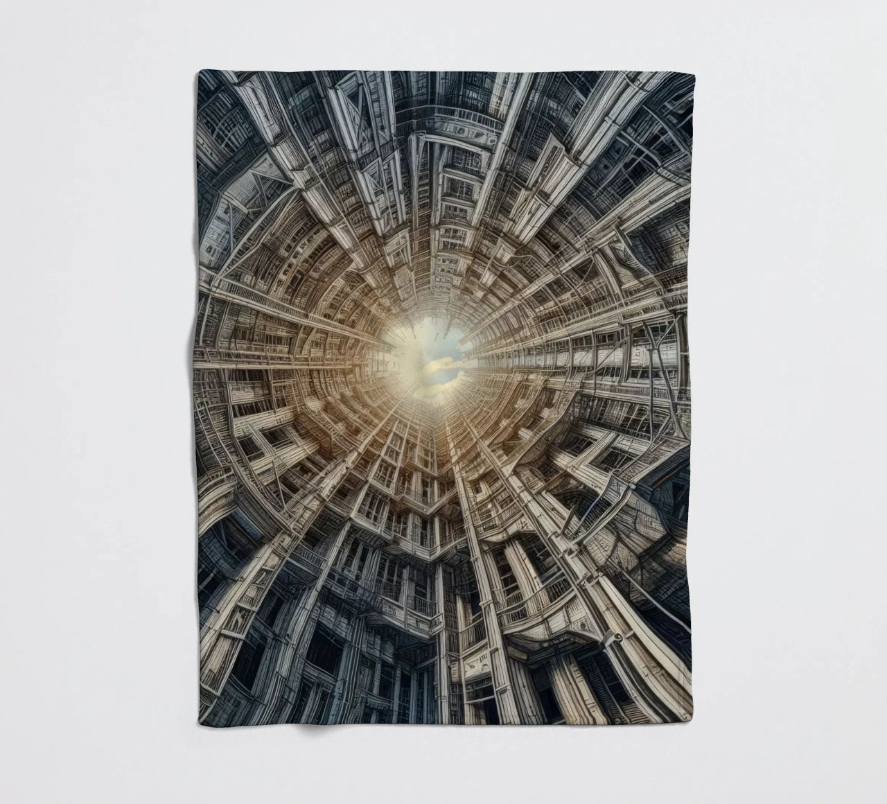 Sphere 040 - Futuristic Tunnel-Like Architecture coperta in pile da Spheres