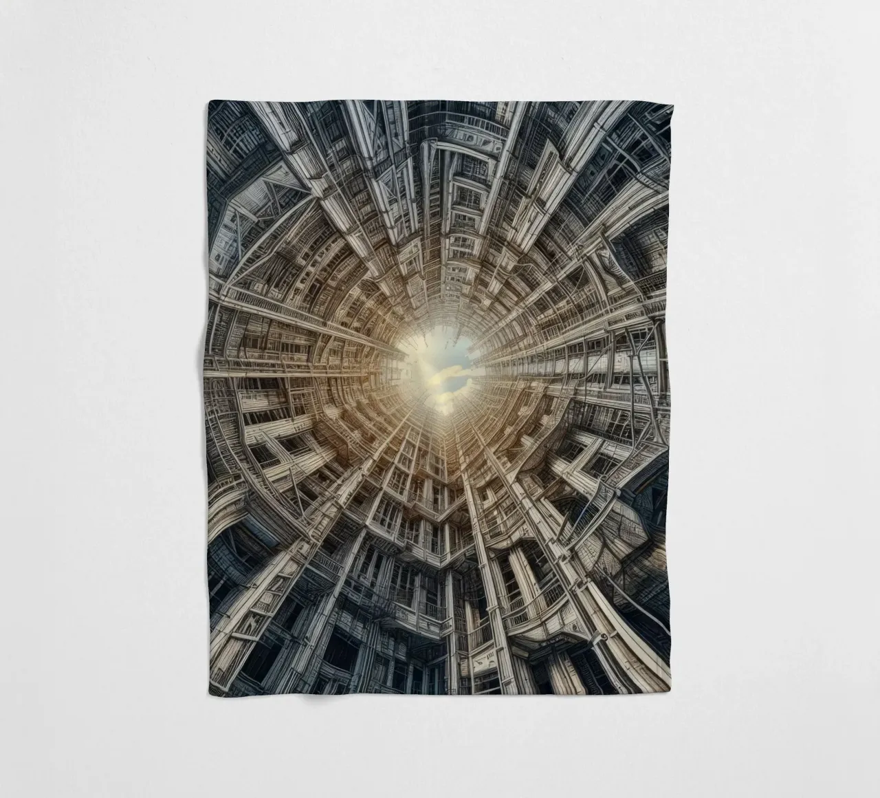 Sphere 040 - Futuristic Tunnel-Like Architecture coperta in pile da Spheres