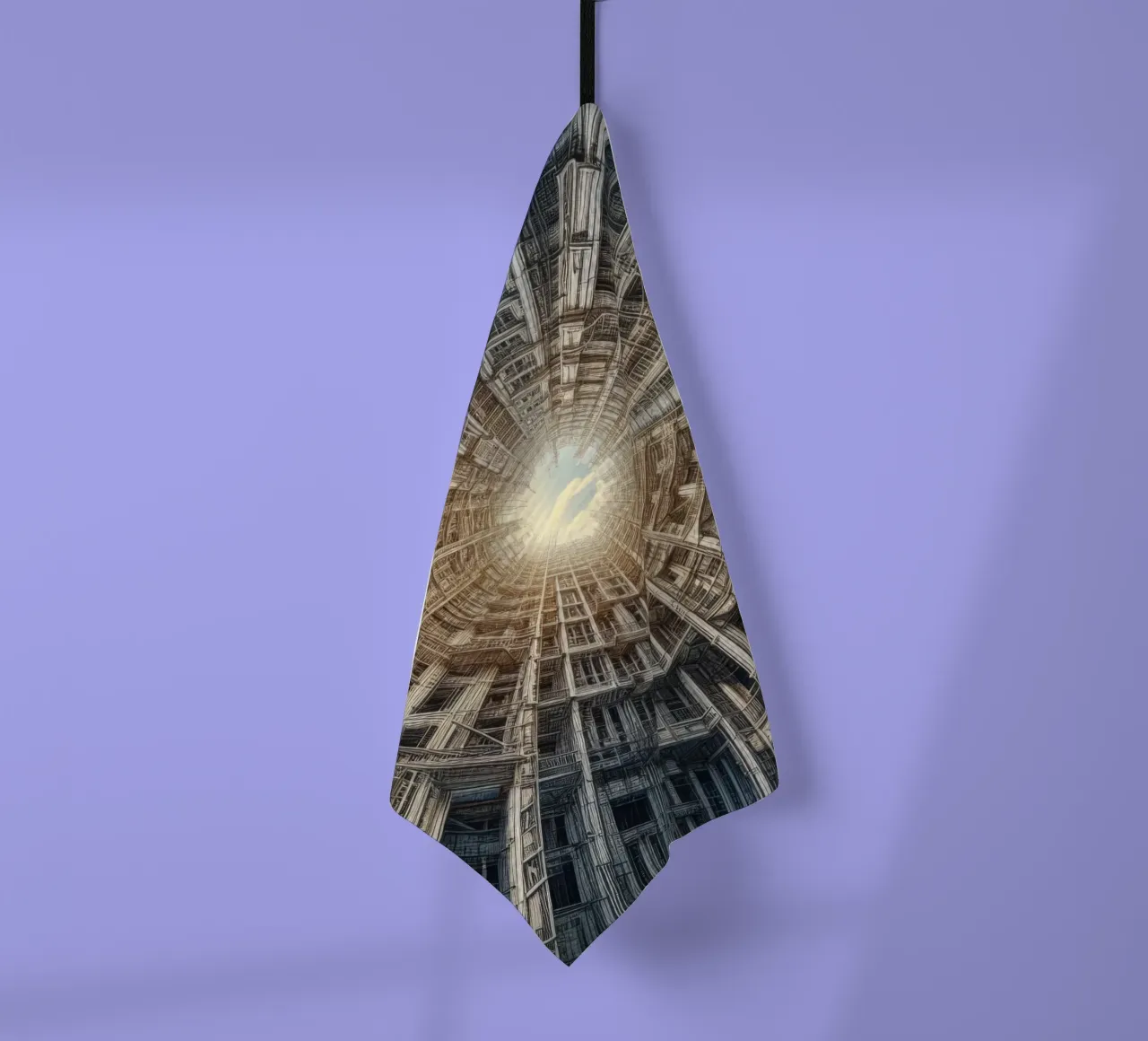 Sphere 040 - Futuristic Tunnel-Like Architecture torchon de Spheres