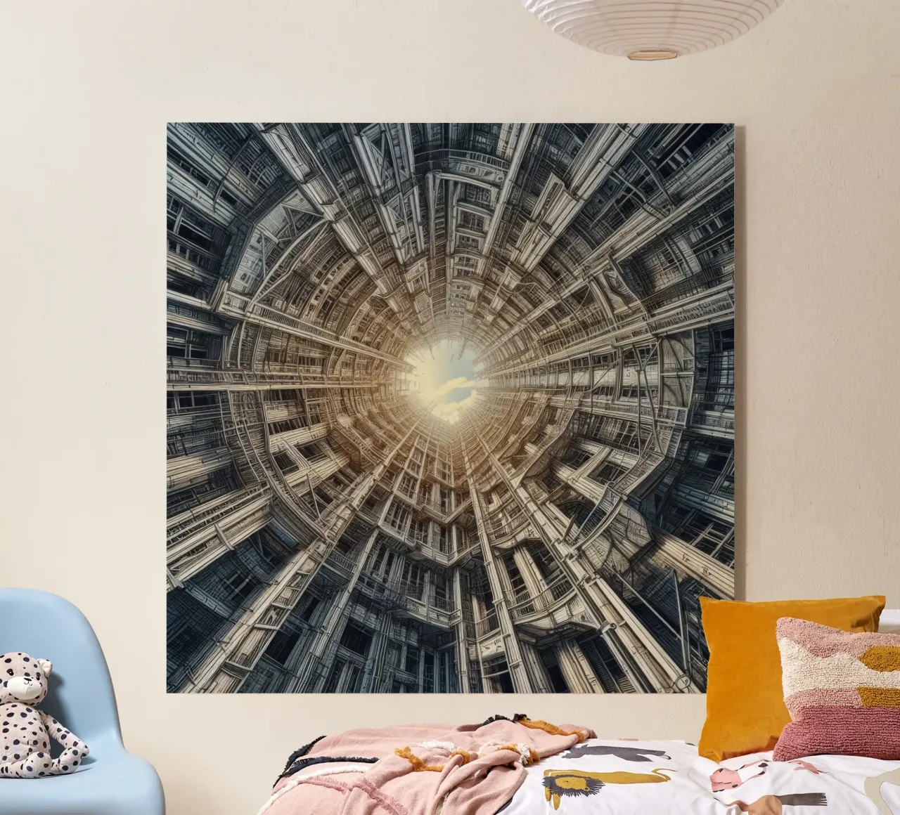 Sphere 040 - Futuristic Tunnel-Like Architecture plexiglass da Spheres