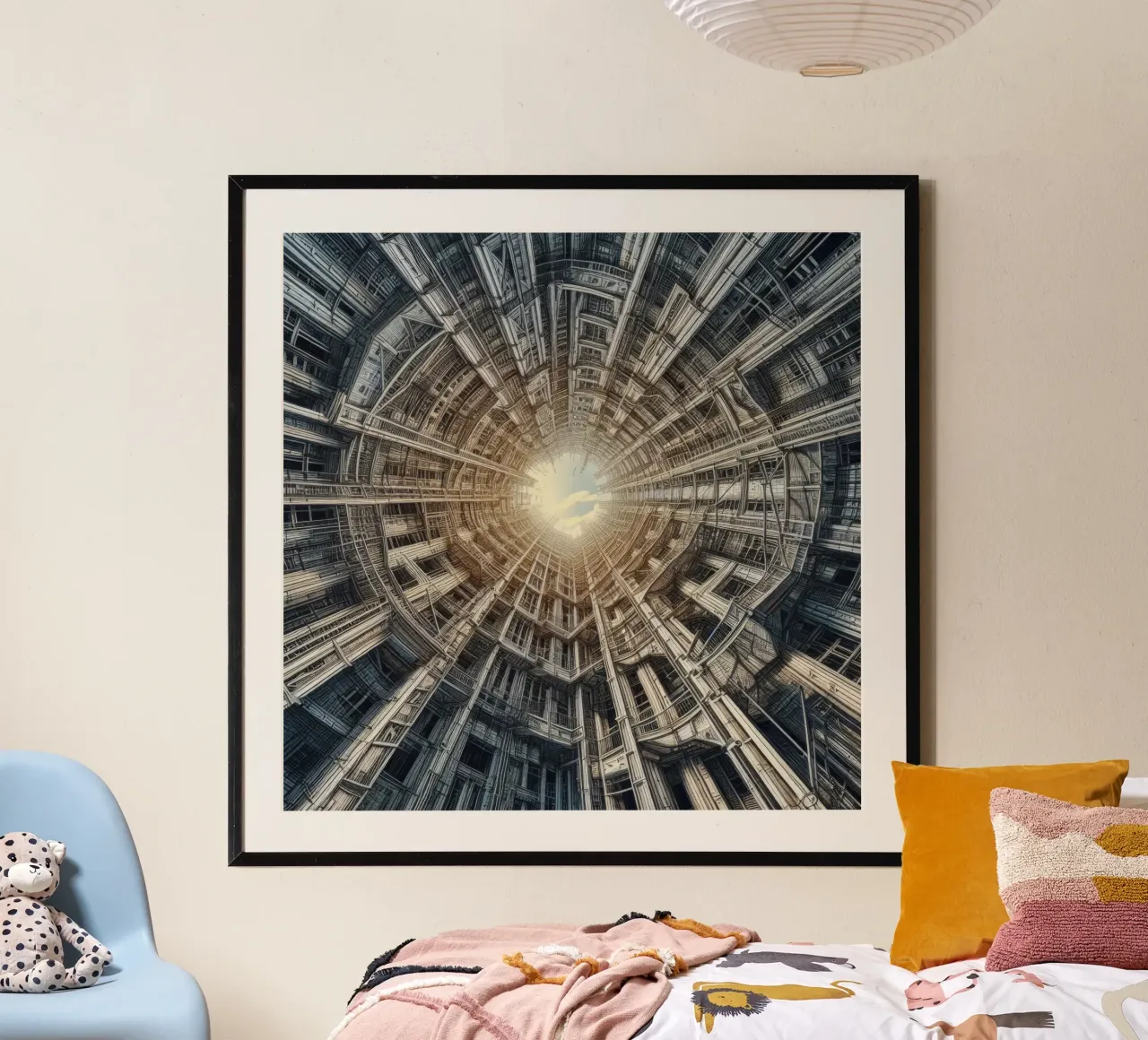 Sphere 040 - Futuristic Tunnel-Like Architecture carta hahnemühle da Spheres