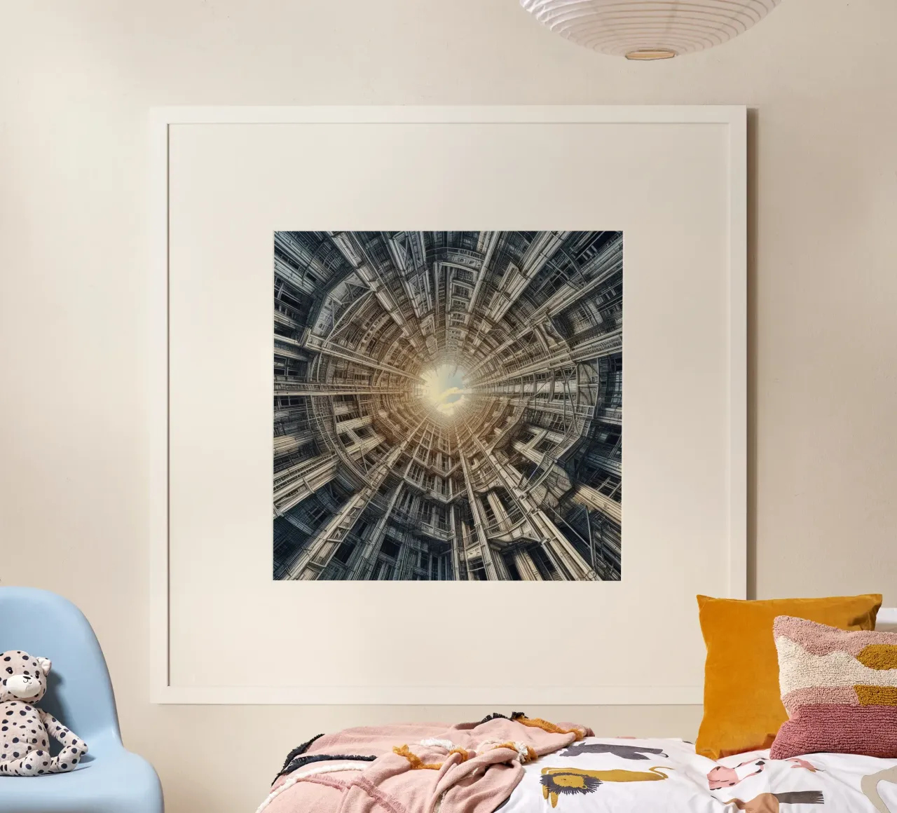 Sphere 040 - Futuristic Tunnel-Like Architecture poster by Spheres