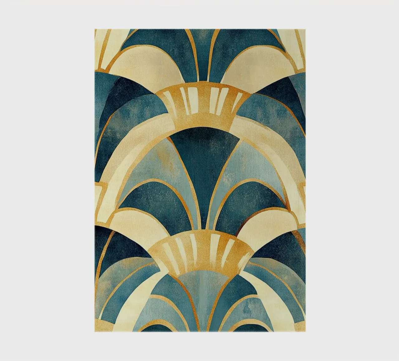 Art déco "Shimmering Perspectives" notebook by Nikis Art Studio