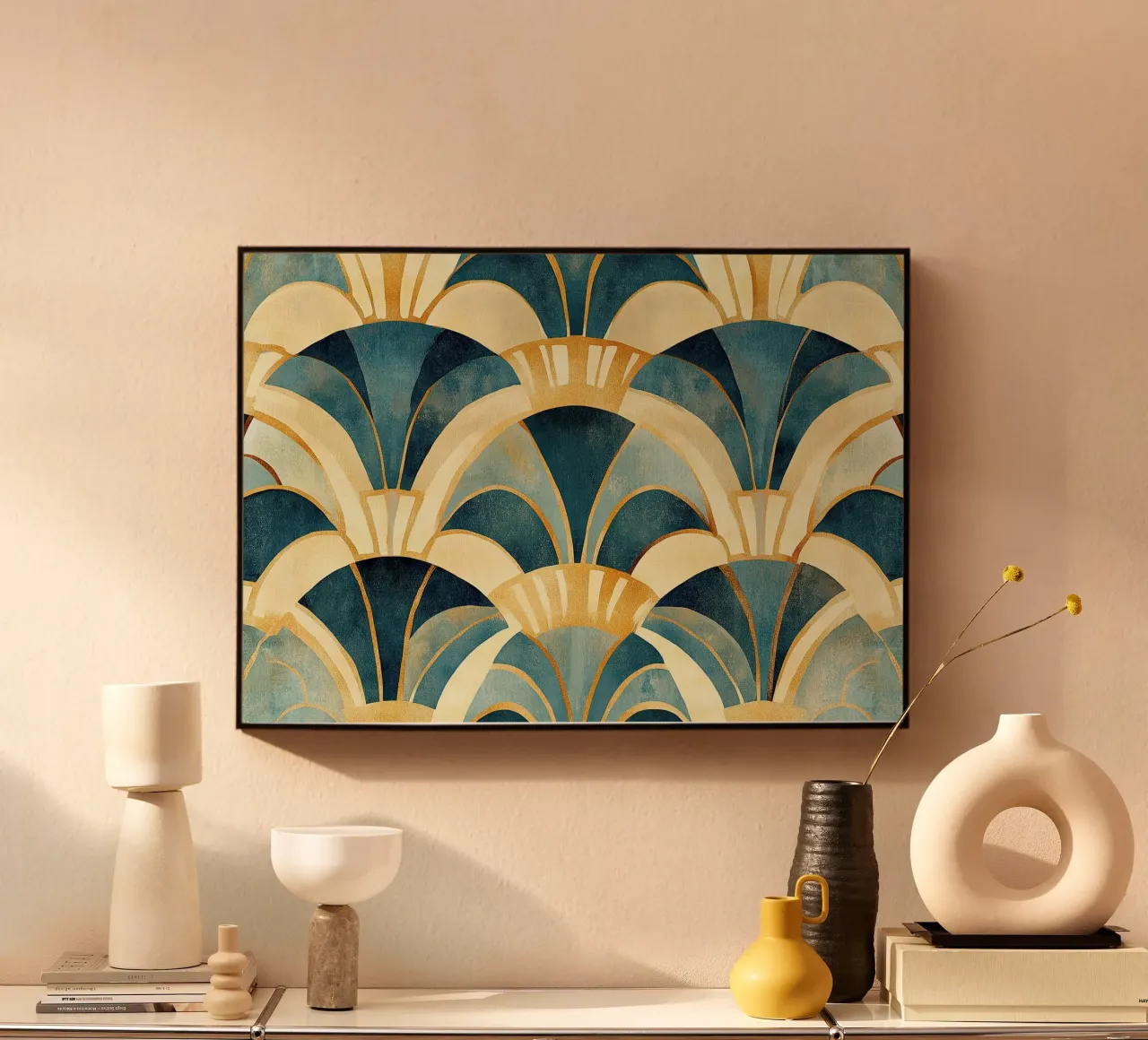 Art déco "Shimmering Perspectives" alluminio dibond da Nikis Art Studio