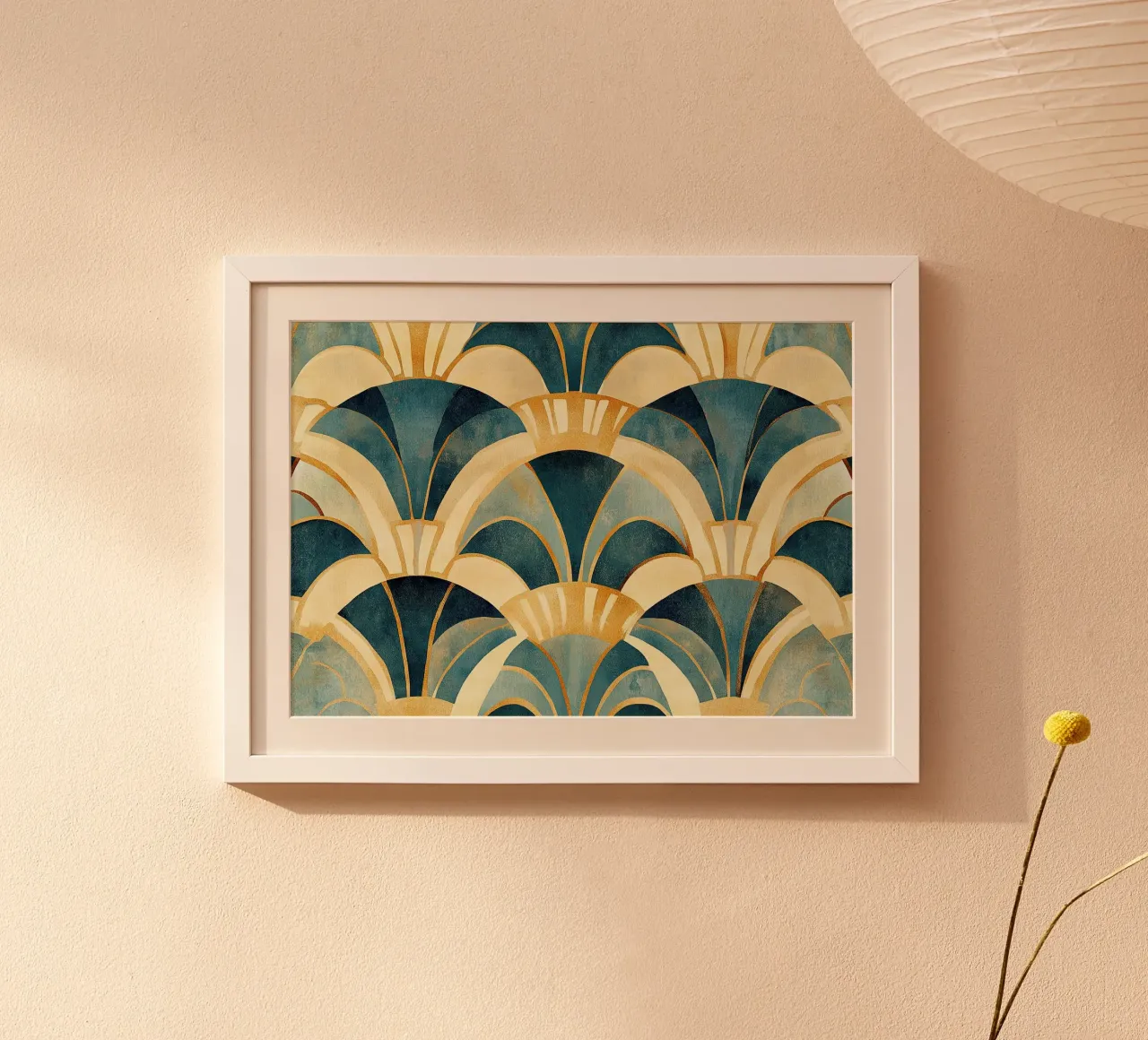 Art déco "Shimmering Perspectives" poster da Nikis Art Studio