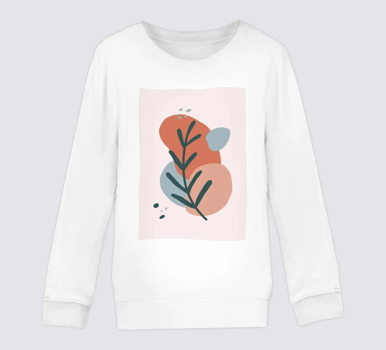 Dark green branch felpa bambino da LisaArtes