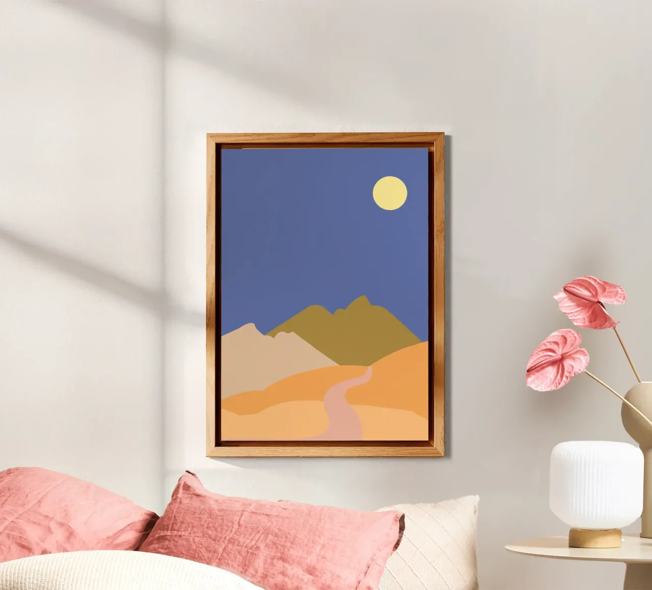 Desert Moon  |  Minimal Art  |  Organic Shapes alluminio dibond da PrintCessStudio