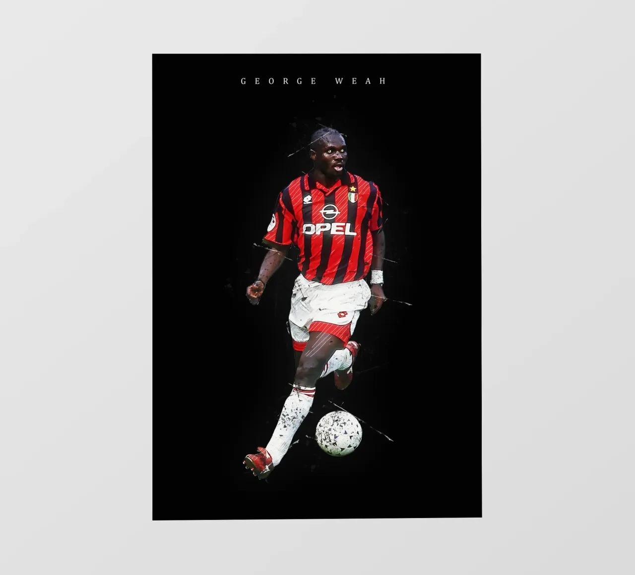 George Weah telo in pvc da tenten
