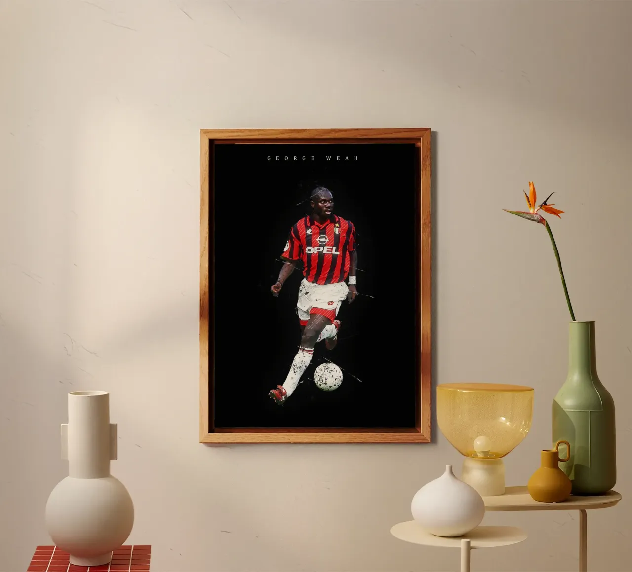 George Weah alluminio dibond da tenten