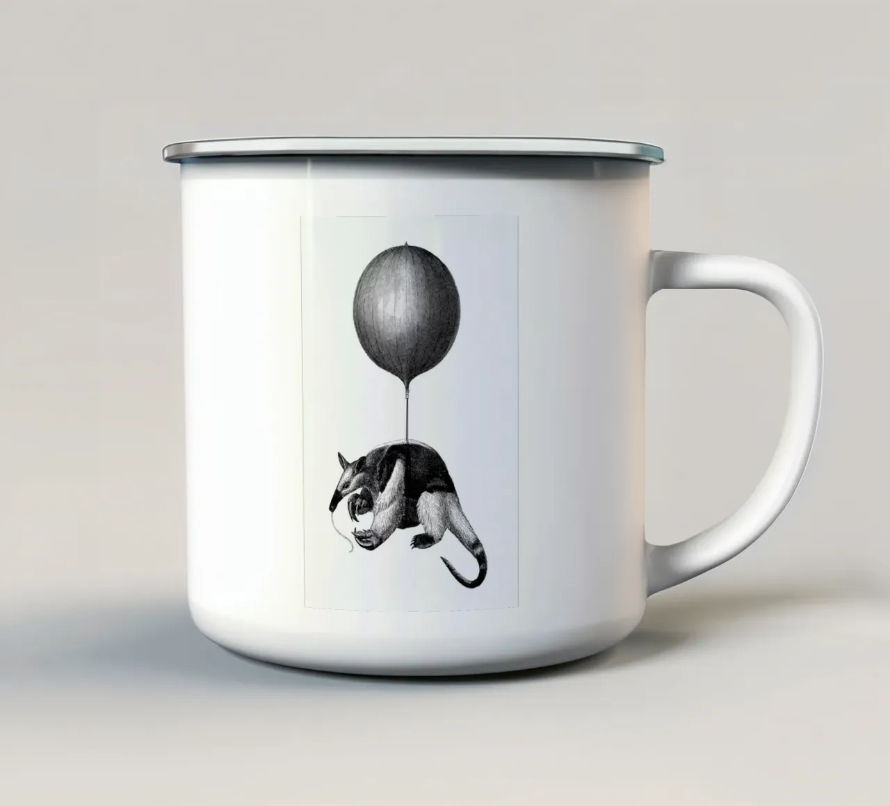 Anteater Balloon tazza in smalto da The Gently Unfurling Sneak