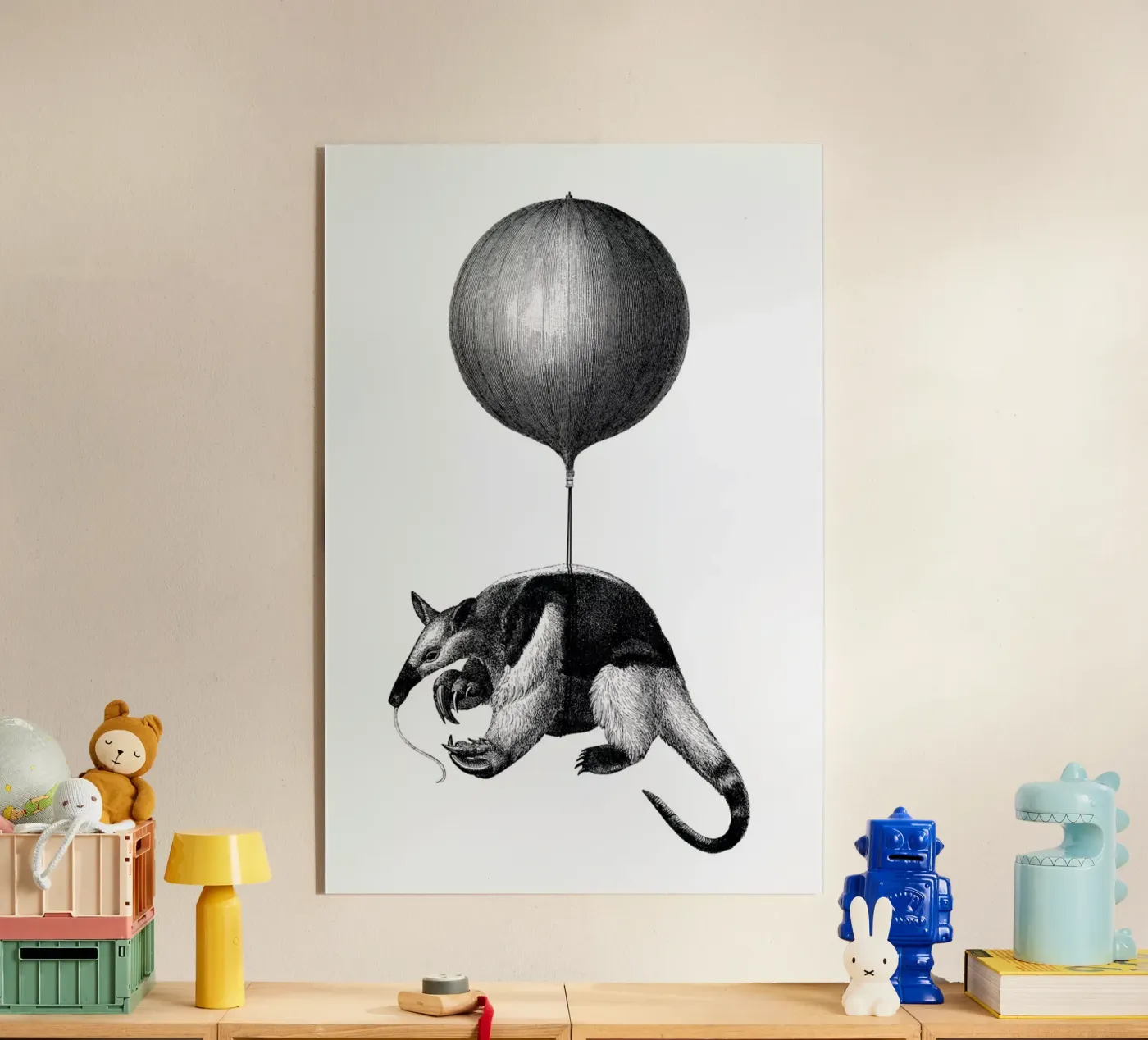 Anteater Balloon plexiglass da The Gently Unfurling Sneak