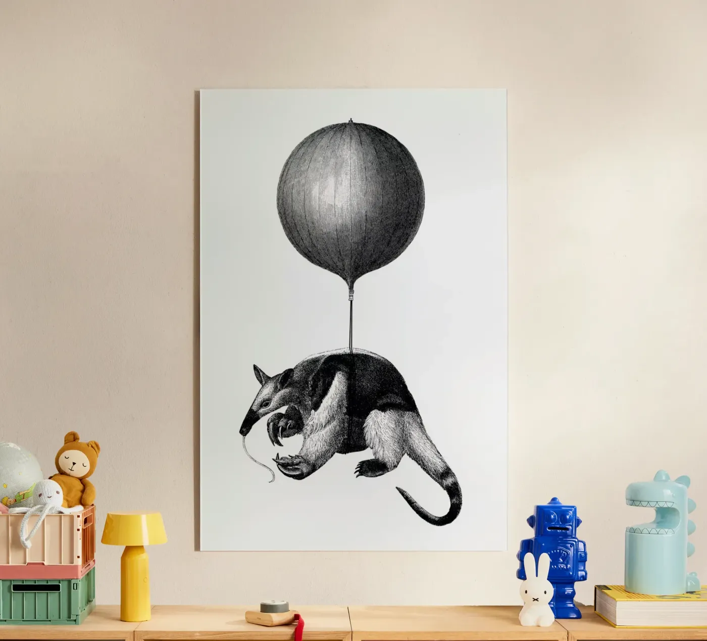 Anteater Balloon plexiglass da The Gently Unfurling Sneak