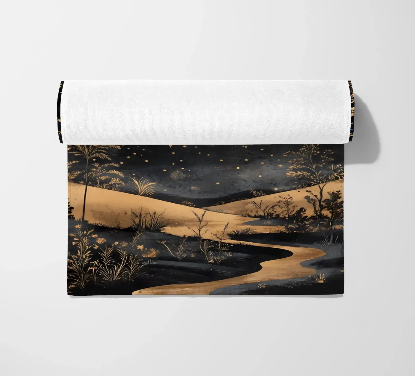 Celestial Landscape beach towel by IamHomeStudio