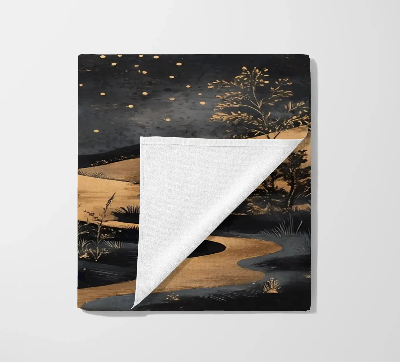 Celestial Landscape beach towel by IamHomeStudio