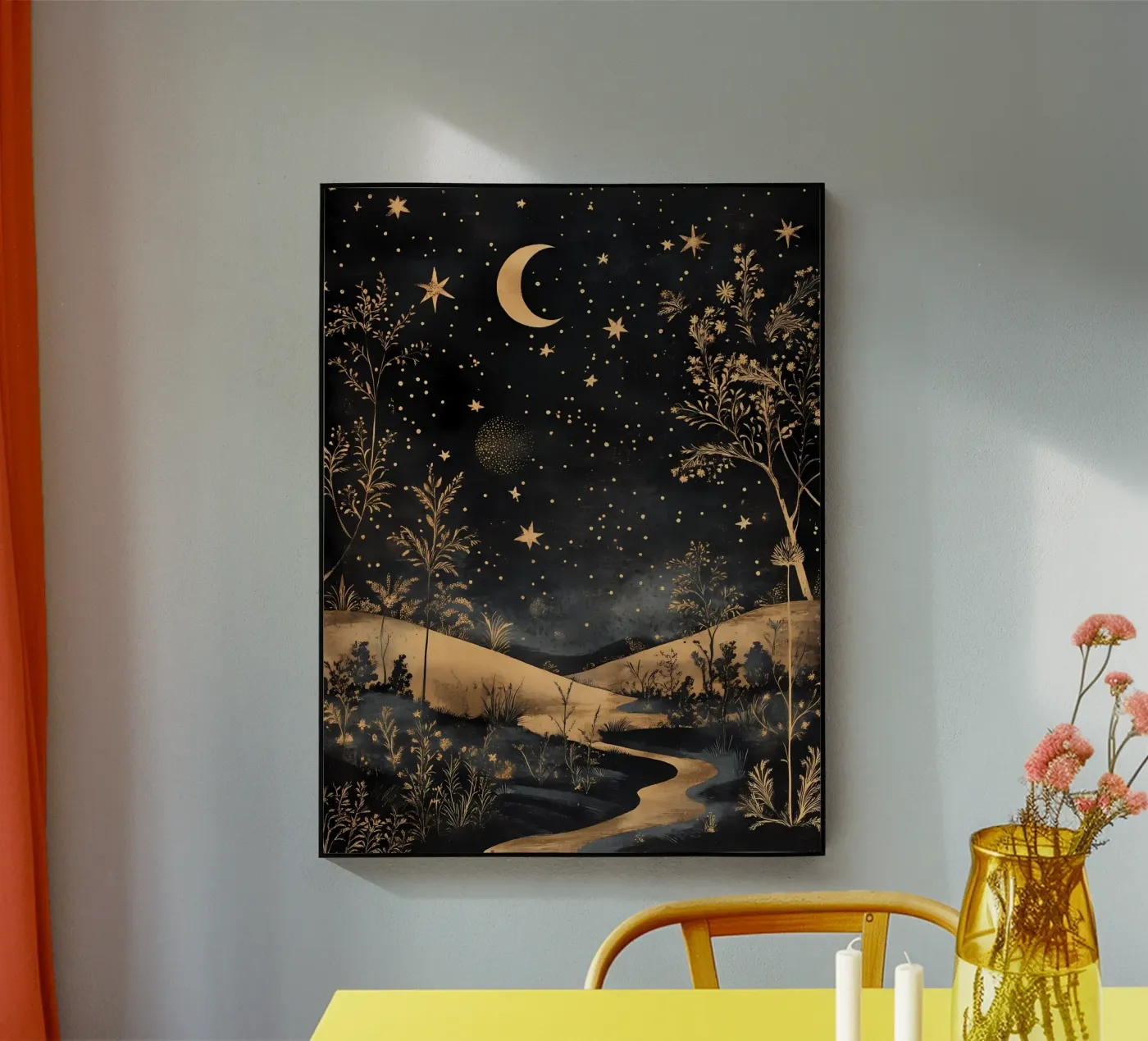 Celestial Landscape acrylic glass by IamHomeStudio