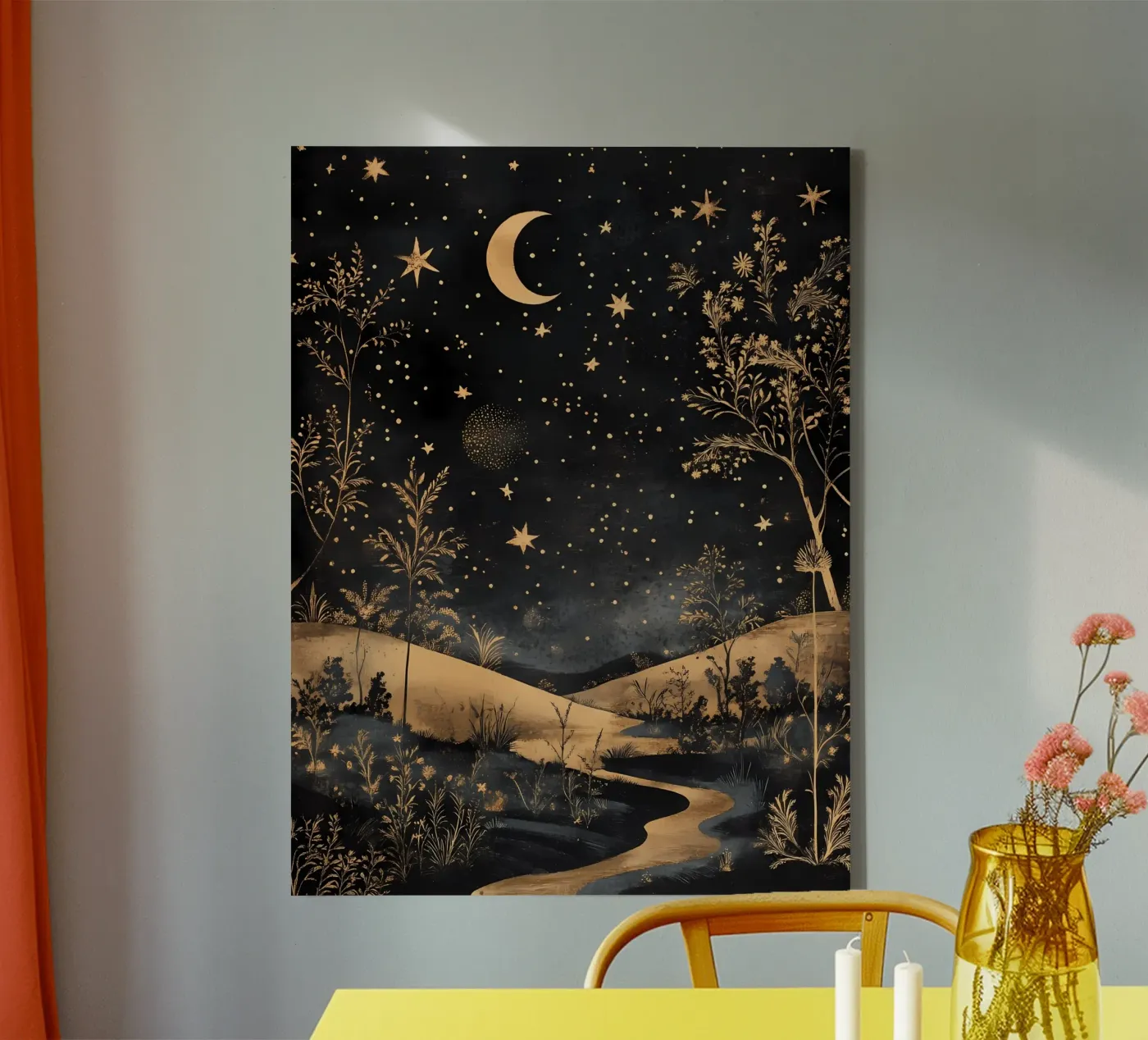 Celestial Landscape canvas by IamHomeStudio