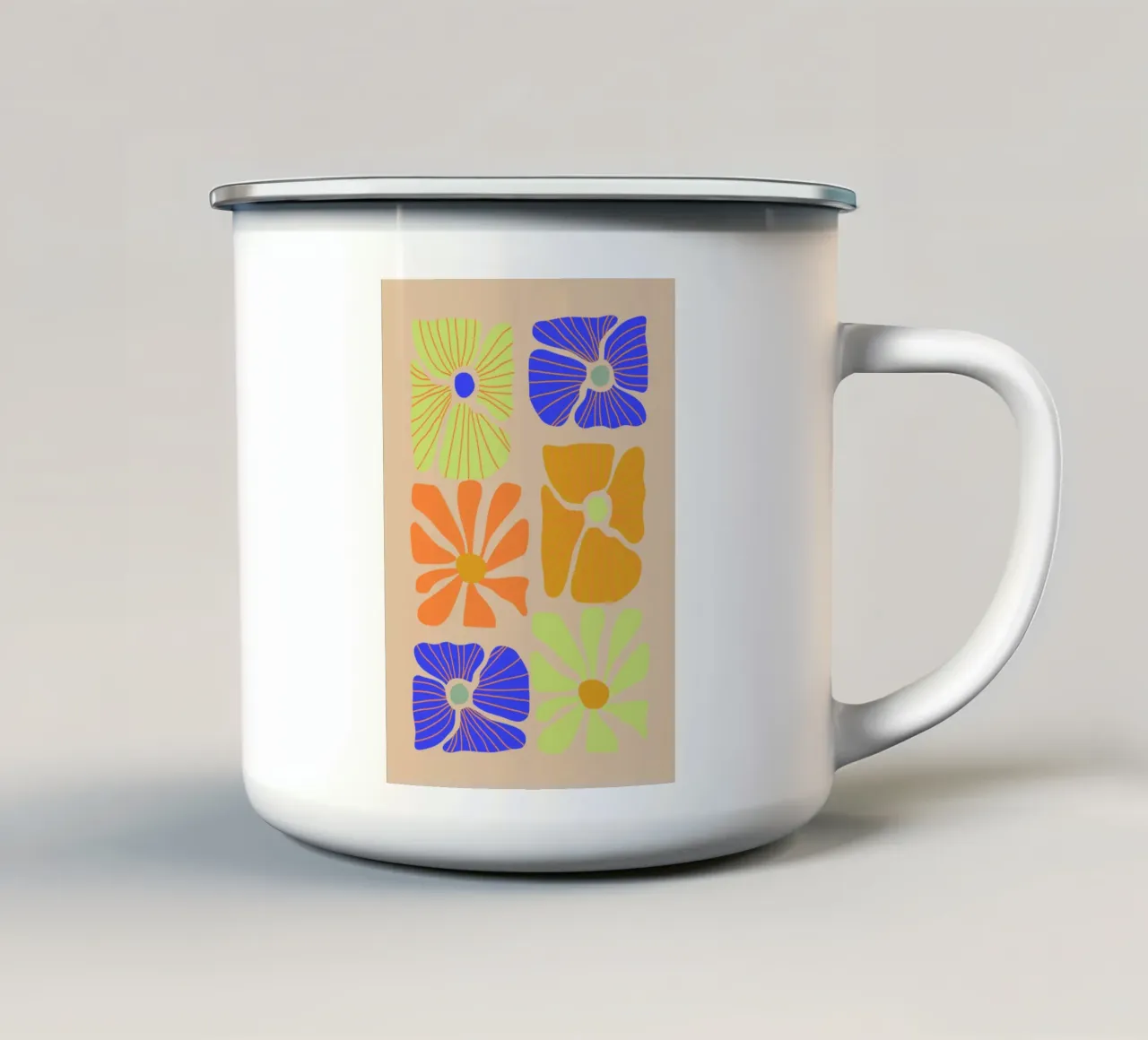 Floral Vibes  |  Flower Power  | Art Print tazza in smalto da PrintCessStudio