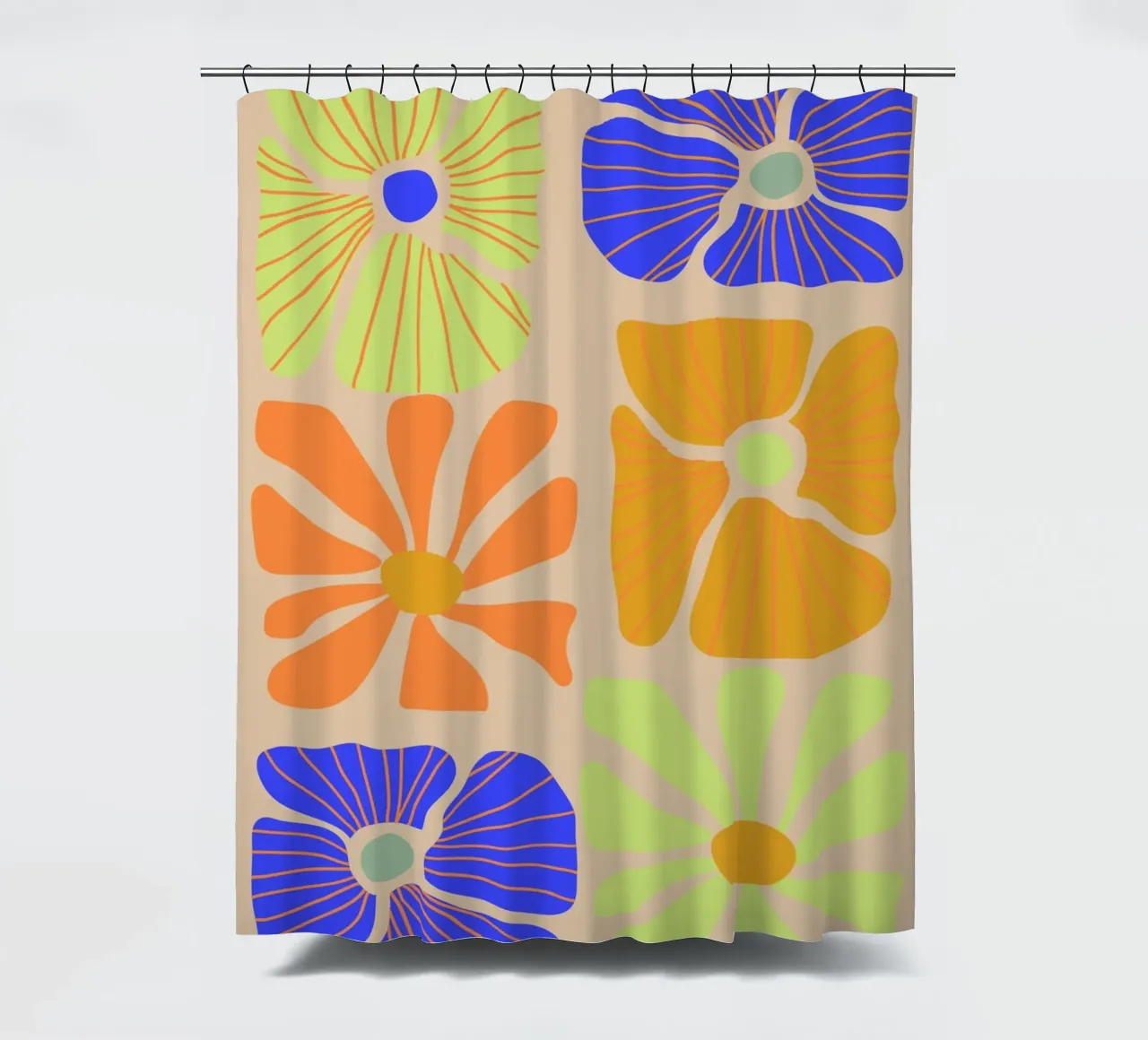 Floral Vibes  |  Flower Power  | Art Print tenda da doccia da PrintCessStudio
