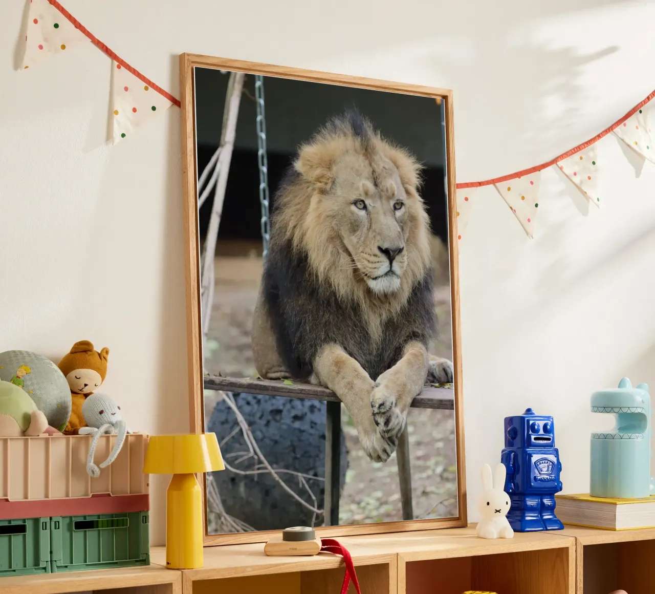 Leone malinconico plexiglass da Alexandra Joseph Fotomomente