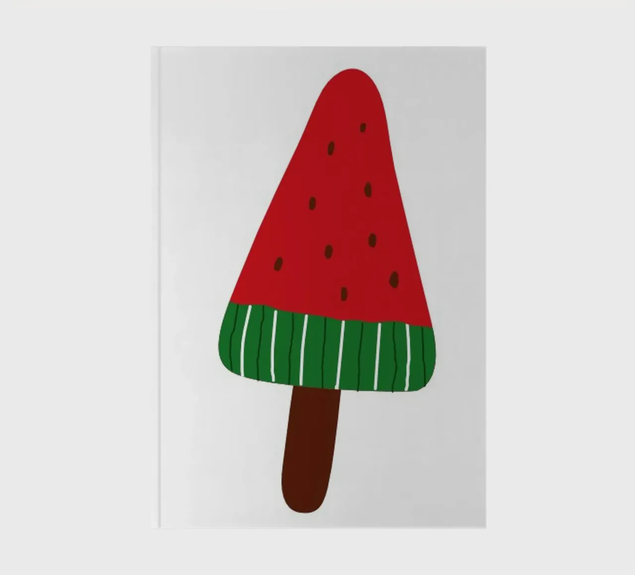Watermelon popsicle notebook by LisaArtes