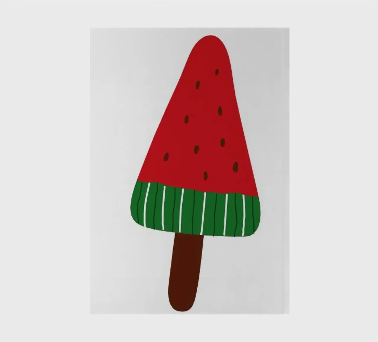 Watermelon popsicle notebook by LisaArtes