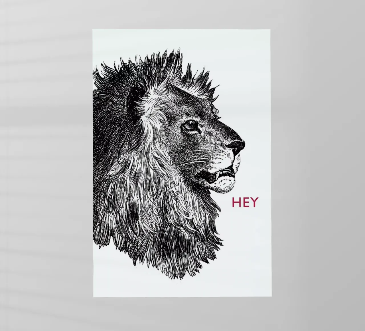 Hey Lion pellicola backlit da The Gently Unfurling Sneak