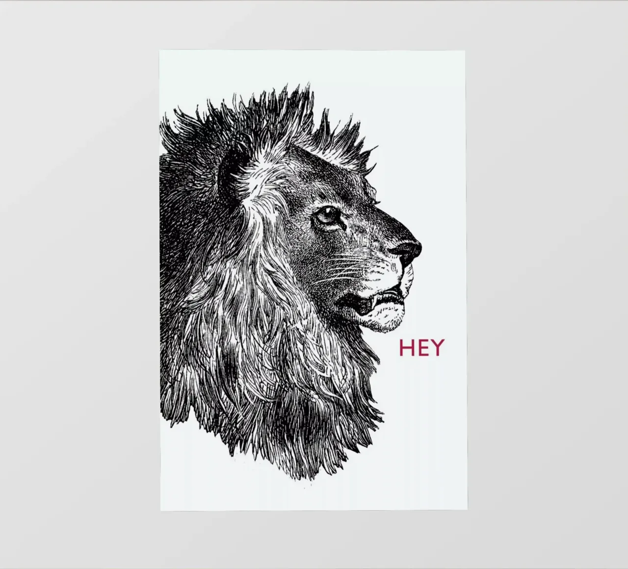 Hey Lion pellicola backlit da The Gently Unfurling Sneak