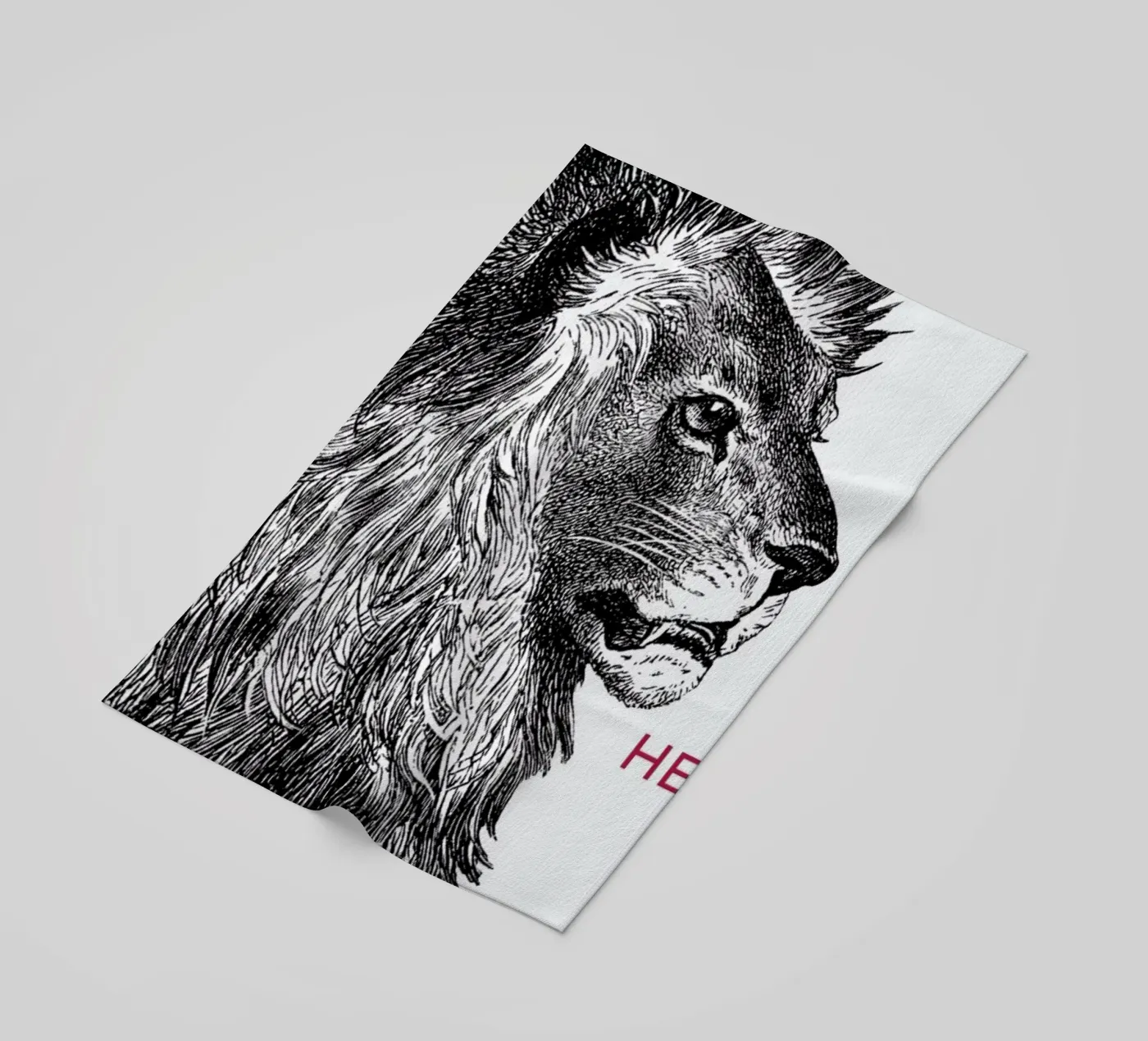 Hey Lion telo mare da The Gently Unfurling Sneak