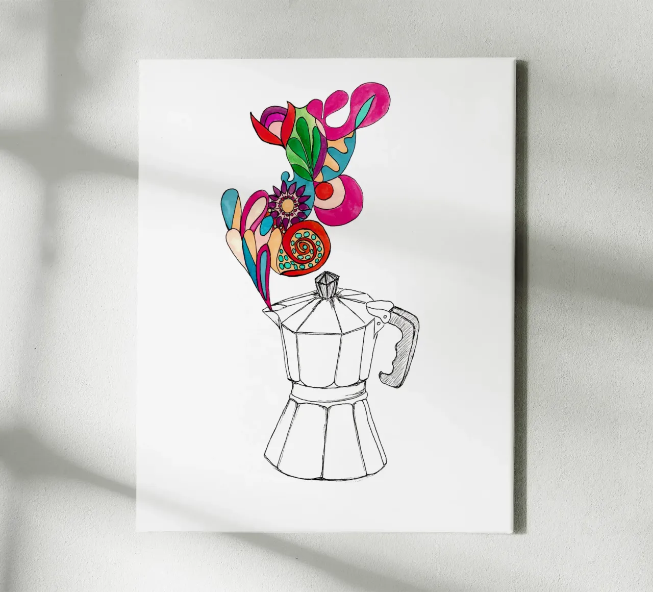 Coffee lover canvas by Claudiabrueggen