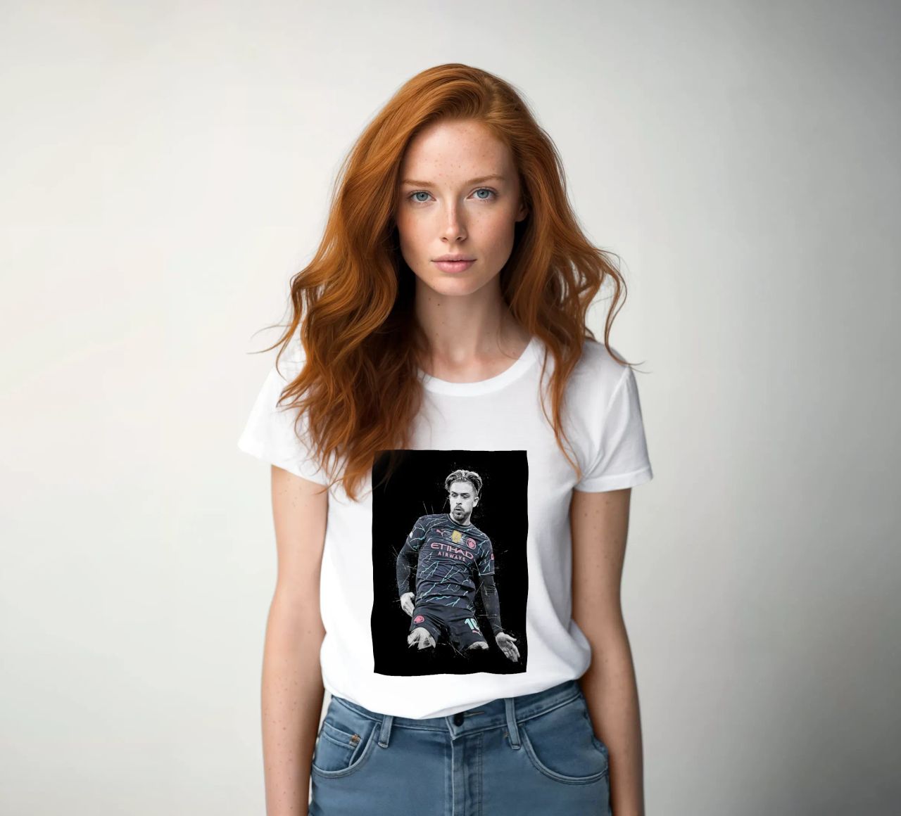 Jack Grealish women's fitted t-shirt by tenten