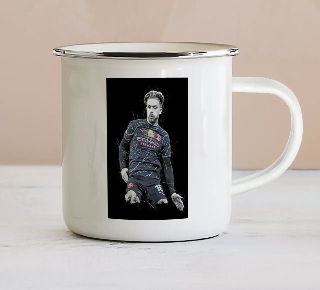 Jack Grealish tazza in smalto da tenten
