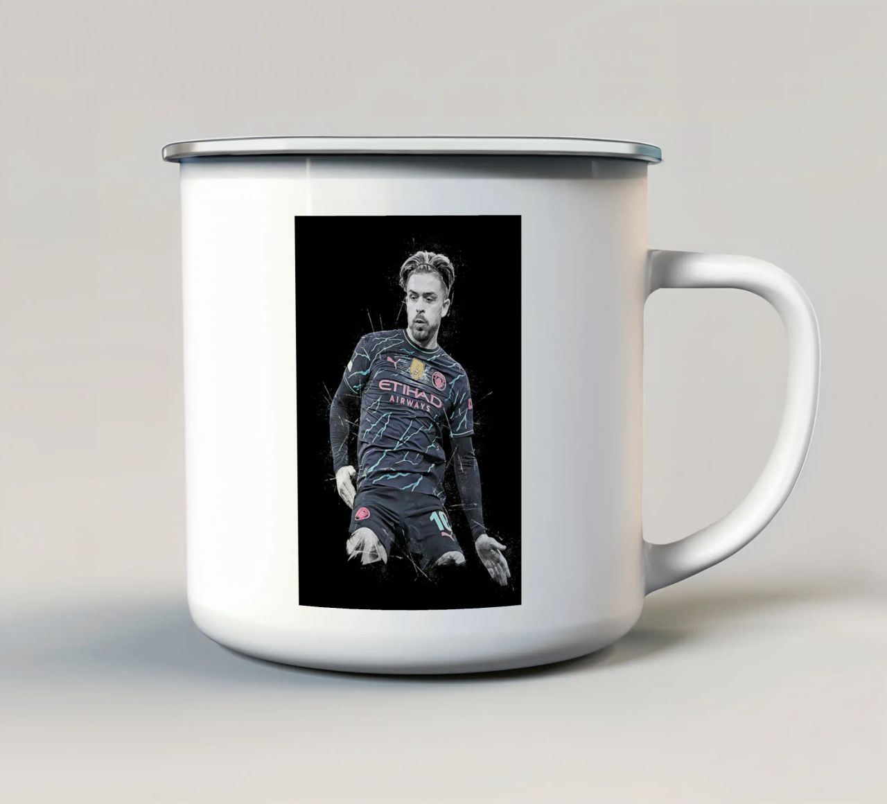 Jack Grealish enamel mug by tenten