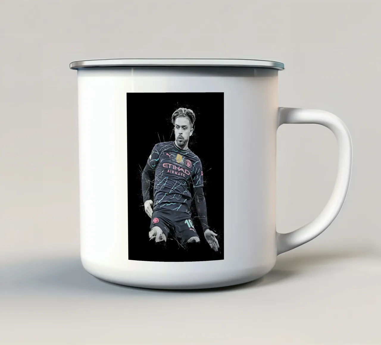 Jack Grealish tazza in smalto da tenten