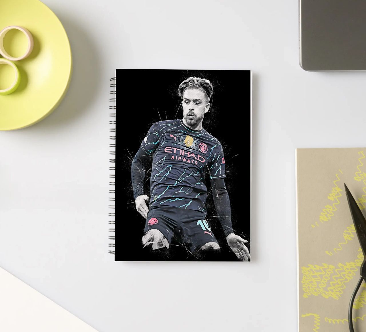 Jack Grealish spiral notebook by tenten