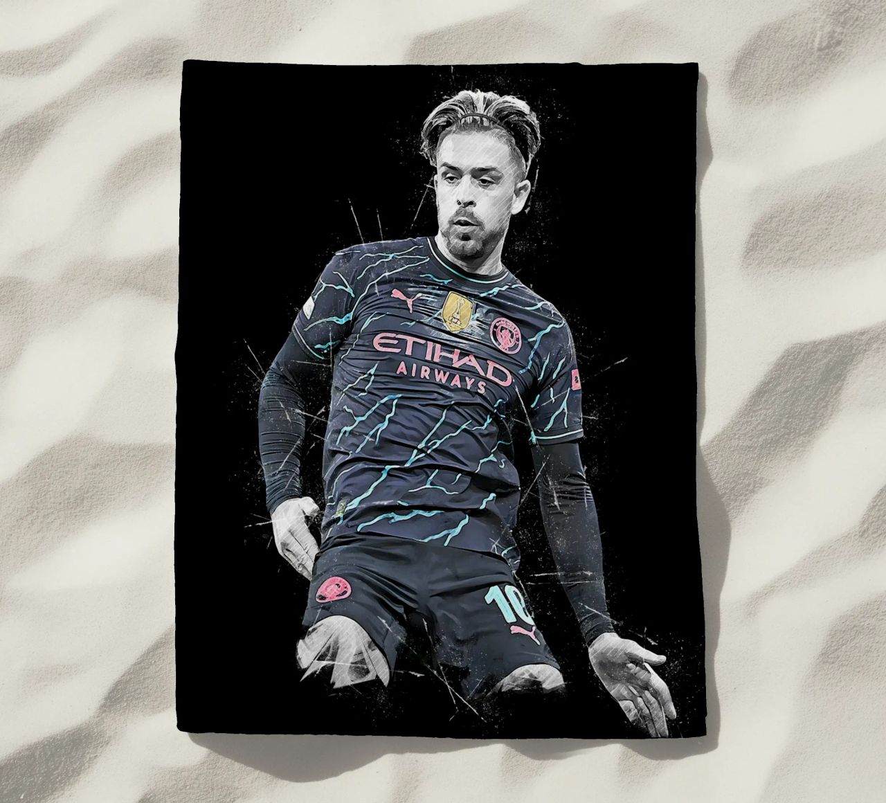Jack Grealish beach towel by tenten