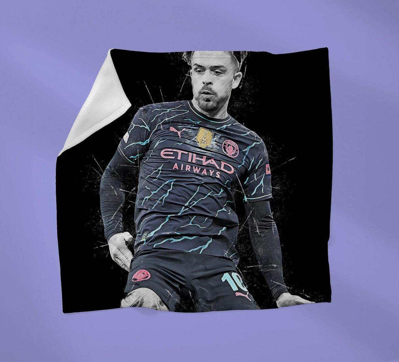 Jack Grealish fleece blanket by tenten