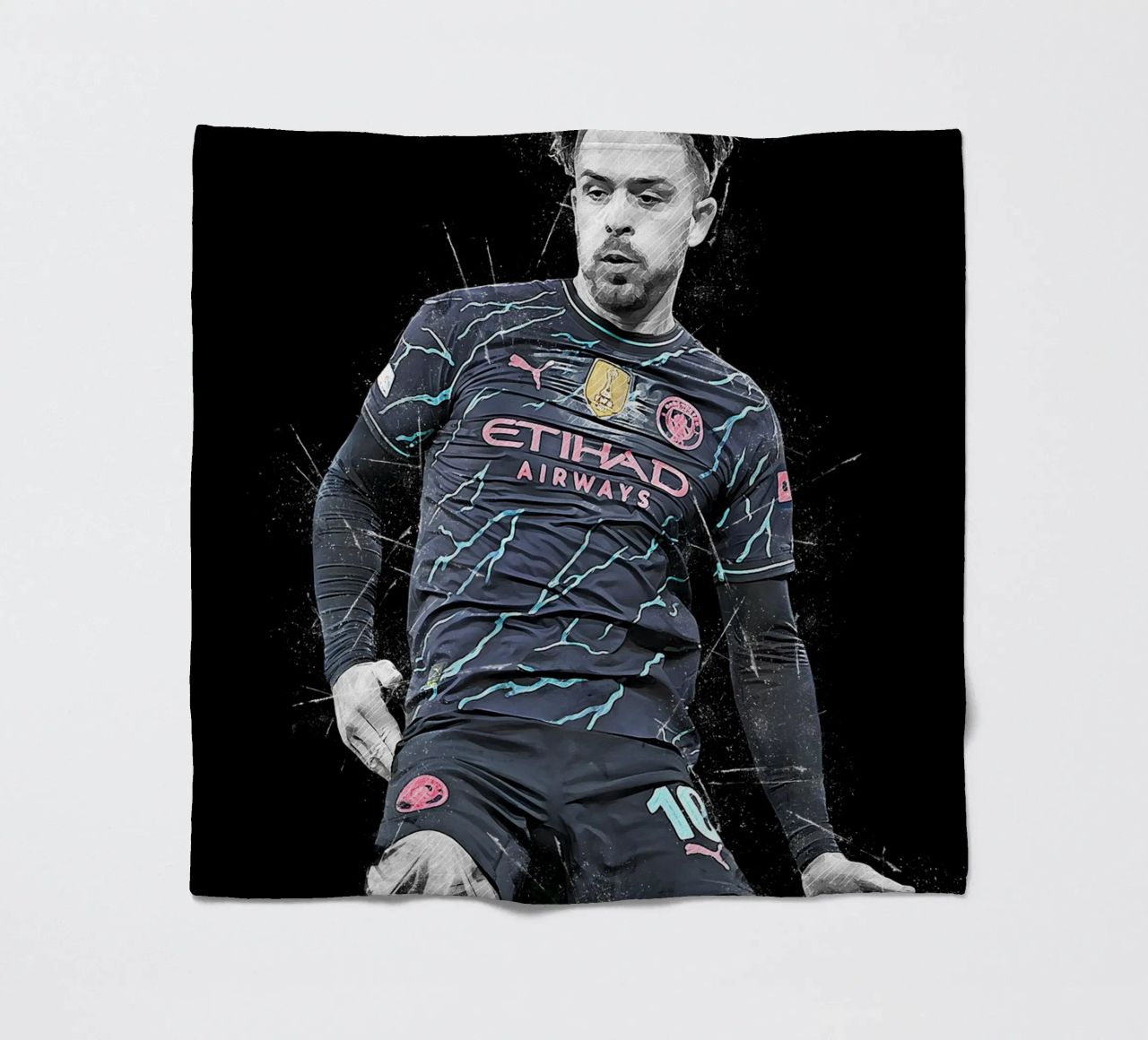 Jack Grealish fleece blanket by tenten