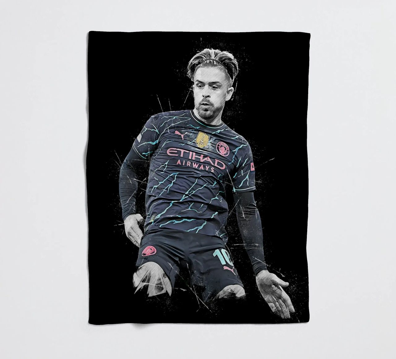 Jack Grealish fleece blanket by tenten